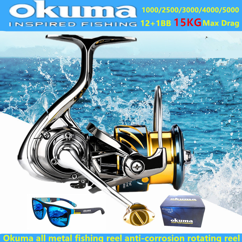 Kastking Reel Zephyr - Okuma Volledig Metalen Visserijmolen 12+1BB15KG Max