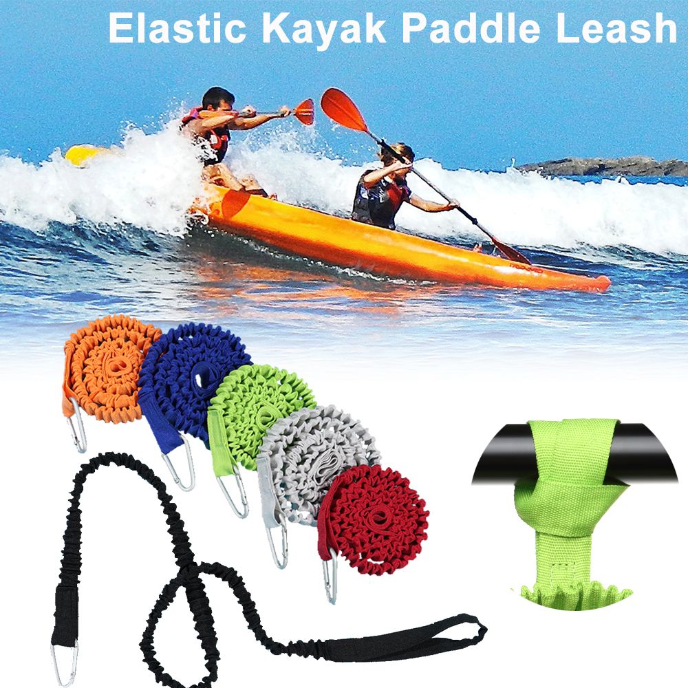 Fishing Kayak Paddle Leash - Verstelbare veiligheidshouder voor watersporten, hengelhouder, peddelriem,