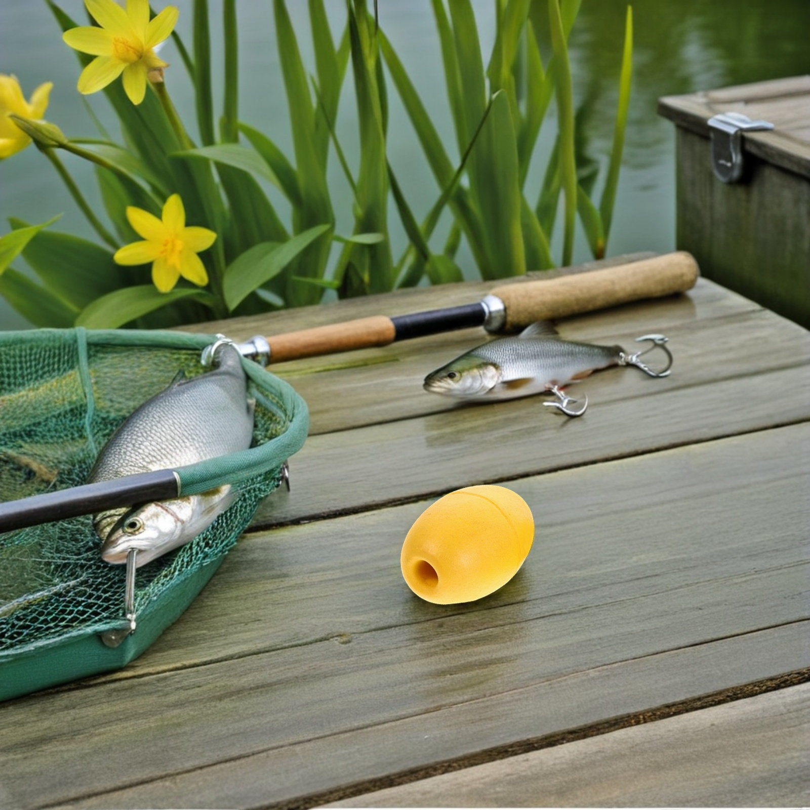 Fishing Kayak Anchor - 8 stuks PVC kajakboeien, bootafmeerboeien, vismarkeringen,