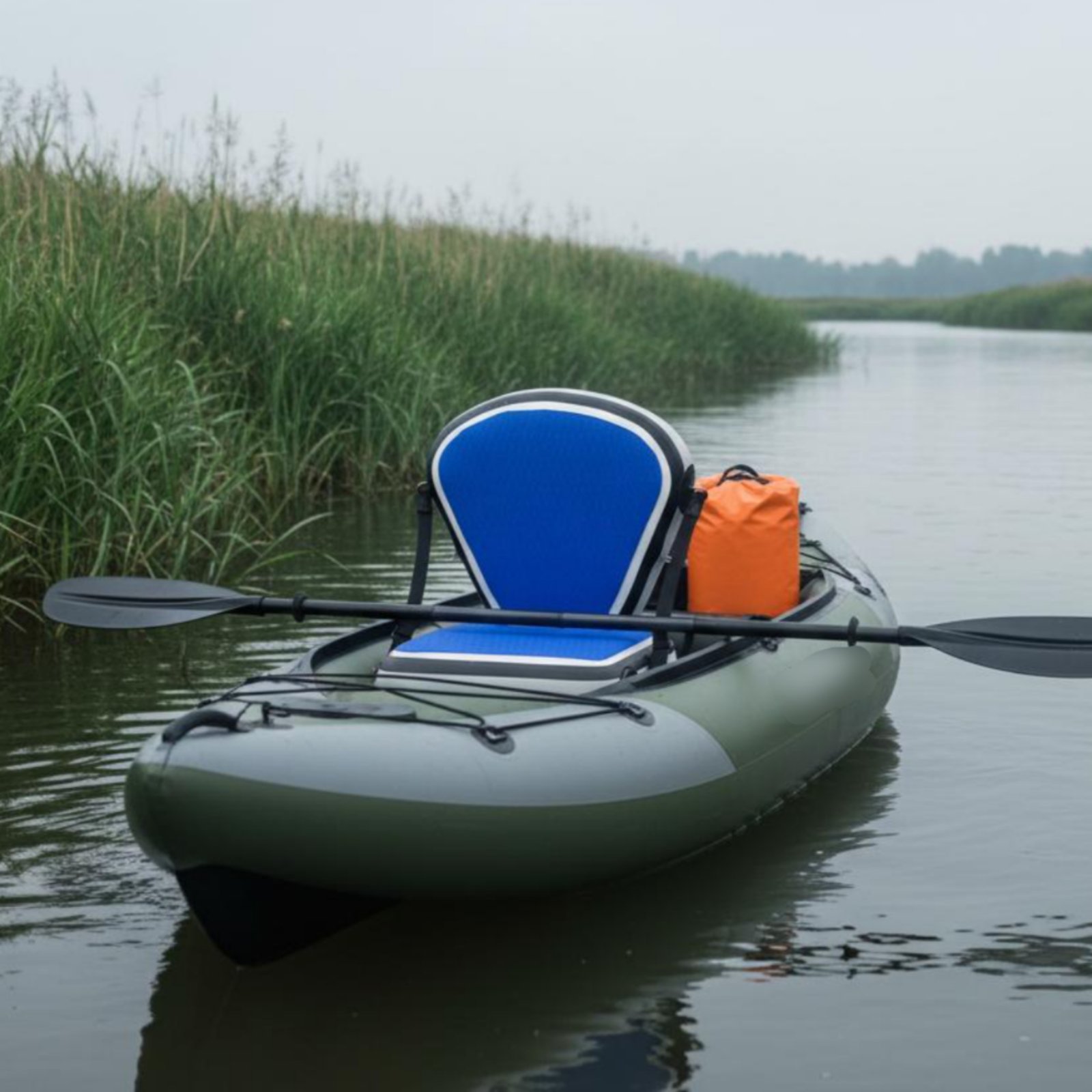 Fishing Kayak Seat - Opblaasbare kajakstoel rugleuningsteun Opblaasbare visbootstoel Scheurbestendig