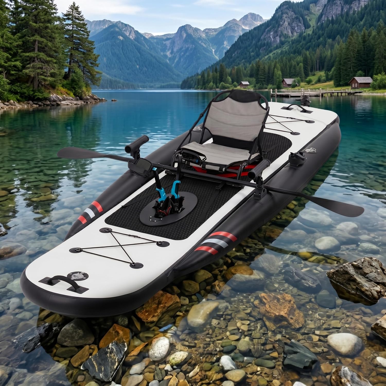 12ft Premium PVC opblaasbare v - Fishing Kayak Seat recensie en prijs