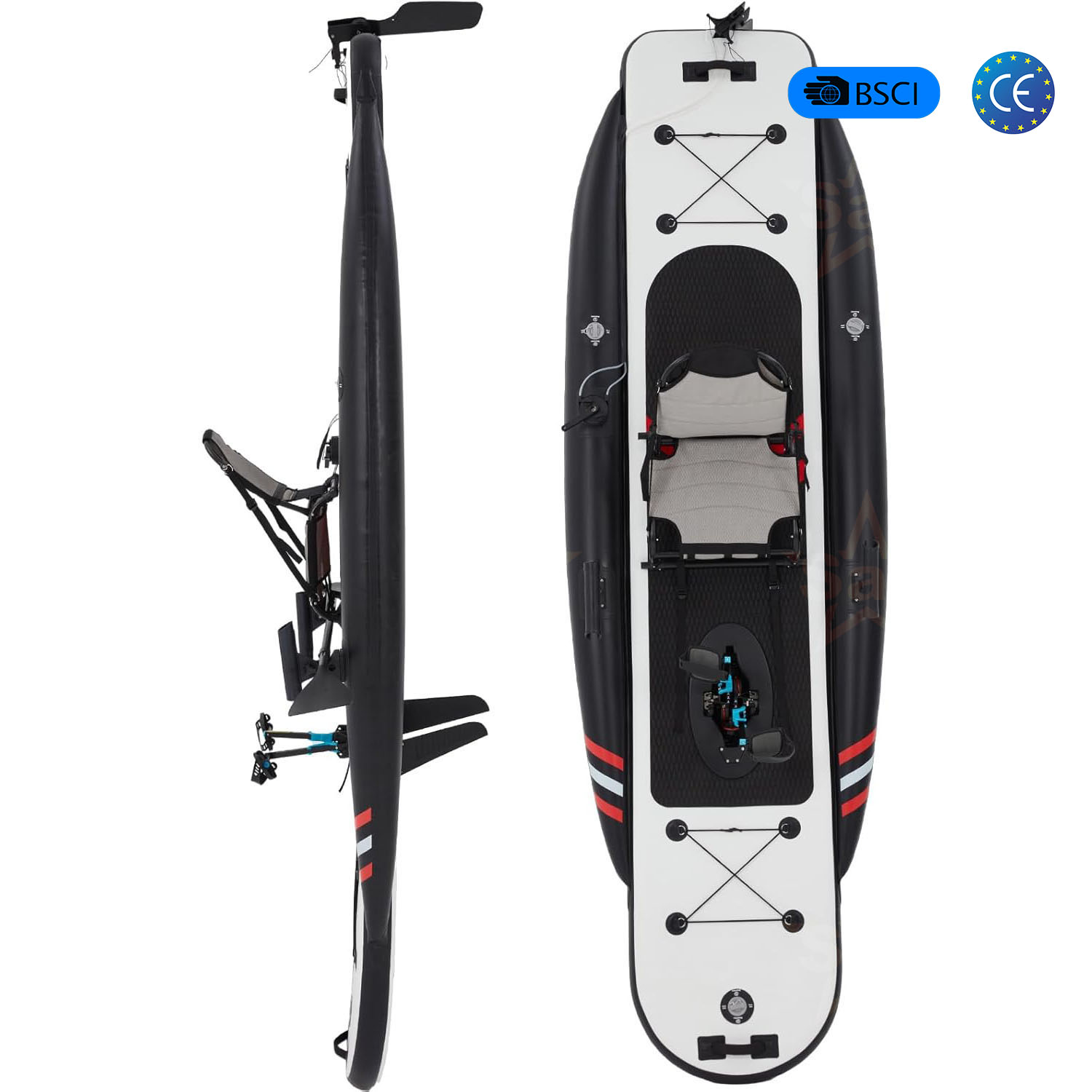 Hoge kwaliteit opblaasbare ped - Fishing Kayak Pedal Drive recensie en prijs