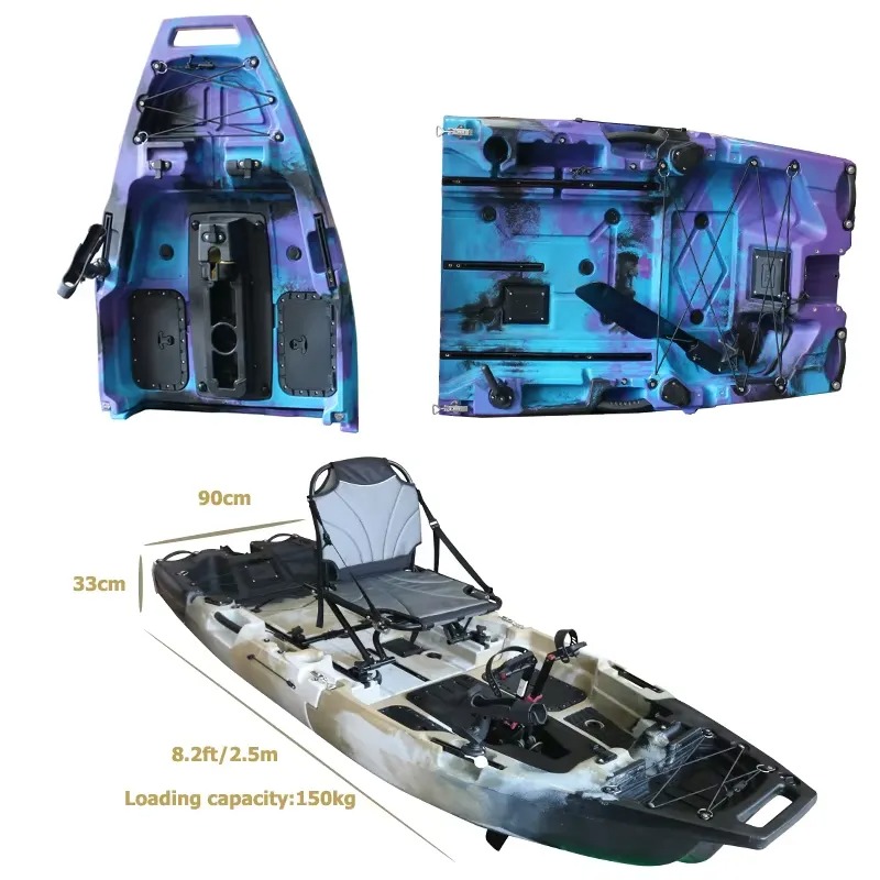 8ft Modulaire Eenpersoons Kaya - Fishing Kayak Pedal Drive recensie en prijs