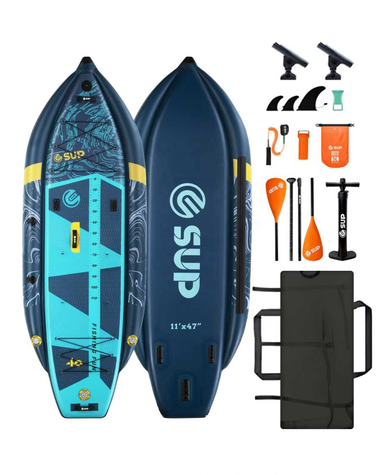 Opblaasbare viskayak met twee  - Fishing Kayak Pedal Drive recensie en prijs