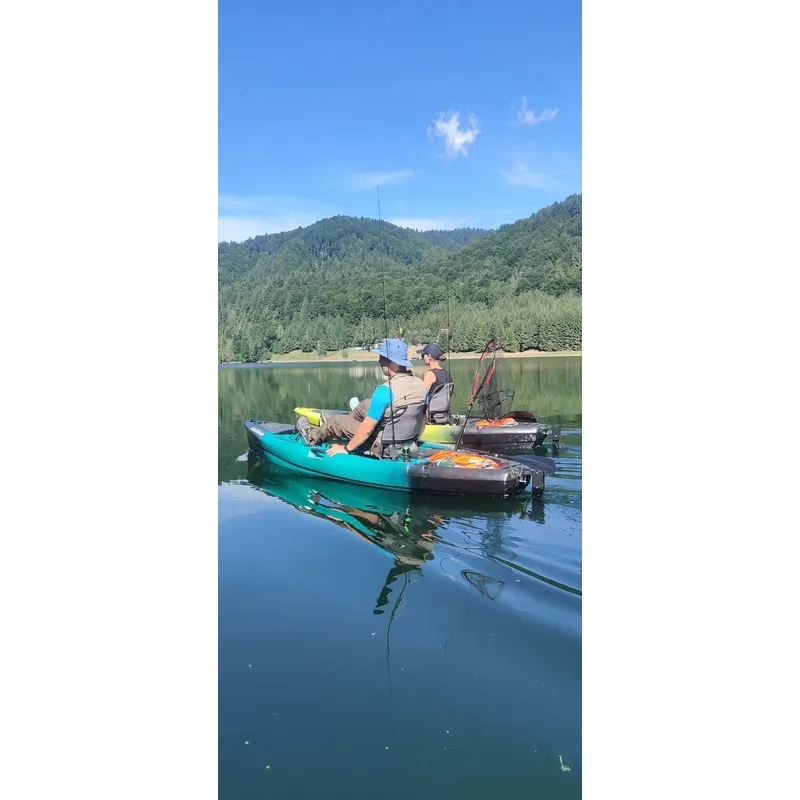 Visboot met pedaal-aandrijving - Fishing Kayak Pedal Drive recensie en prijs