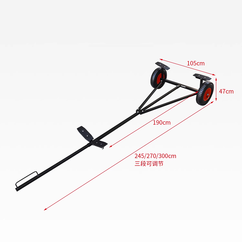 Marine trailer van carbonstaal - Fishing Kayak Cart recensie en prijs