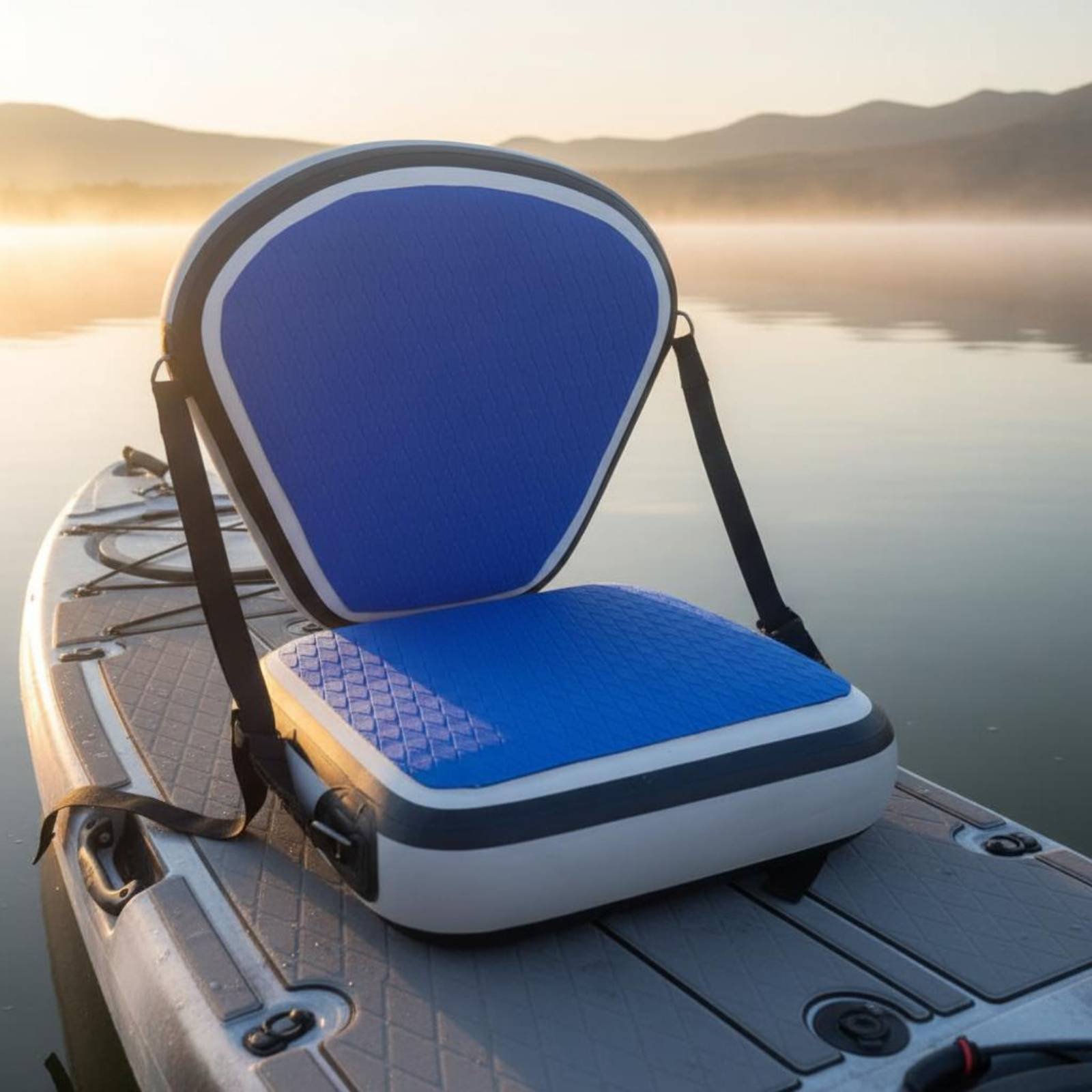 Opblaasbare kajakstoel rugleun - Fishing Kayak Seat recensie en prijs