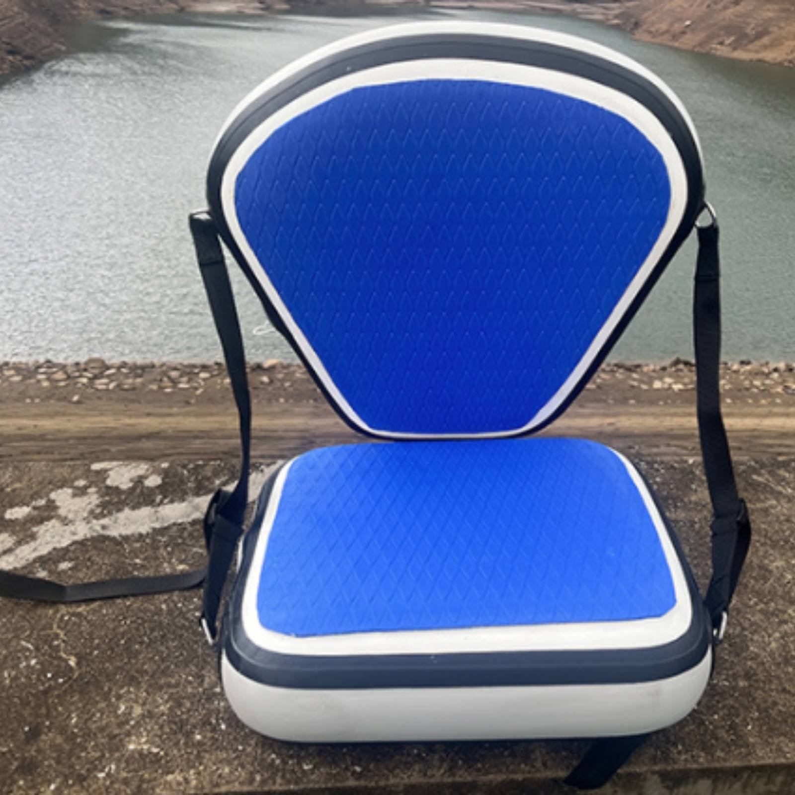 Opblaasbare kajakstoel rugleun - Fishing Kayak Seat recensie en prijs