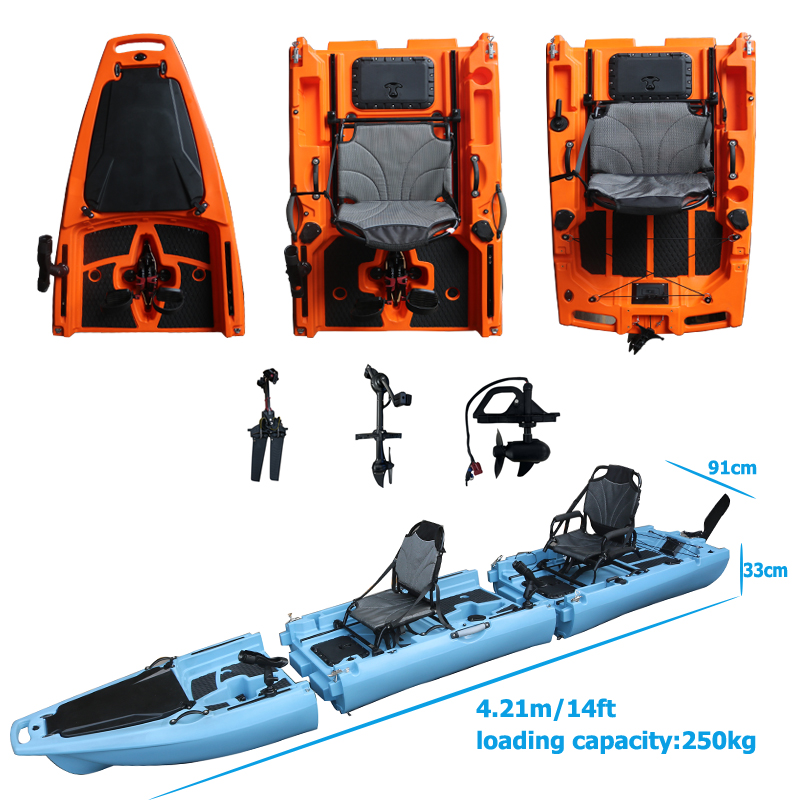 14FT 2-persoons demontabele pe - Fishing Kayak Sit On Top recensie en prijs